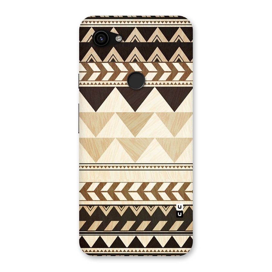 Wooden Printed Chevron Back Case for Google Pixel 3a XL