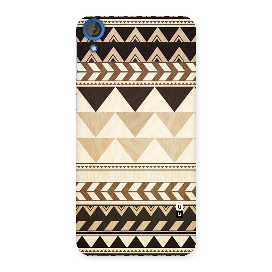 Wooden Printed Chevron Back Case for HTC Desire 820