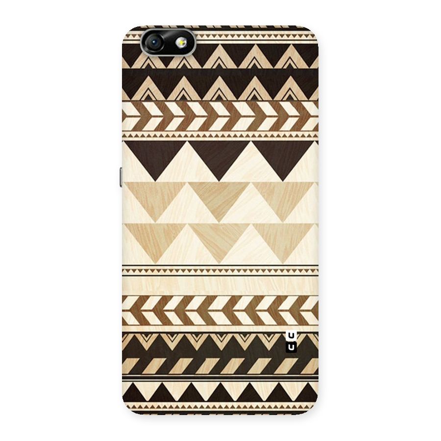 Wooden Printed Chevron Back Case for Honor 4X