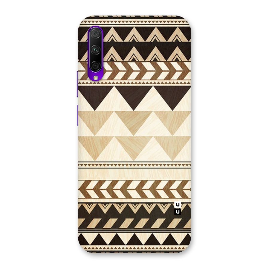 Wooden Printed Chevron Back Case for Honor 9X Pro