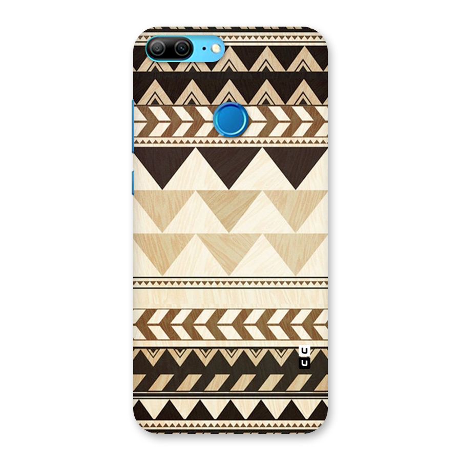 Wooden Printed Chevron Back Case for Honor 9 Lite