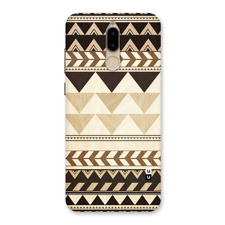 Wooden Printed Chevron Back Case for Honor 9i