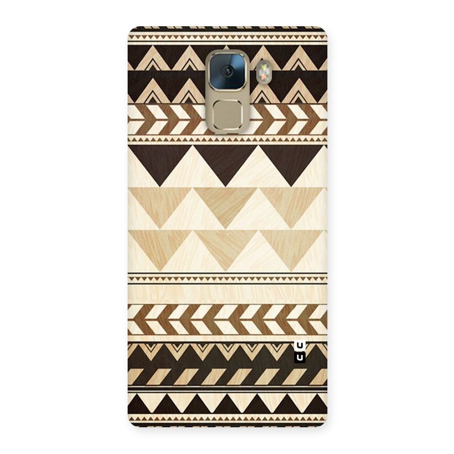 Wooden Printed Chevron Back Case for Huawei Honor 7