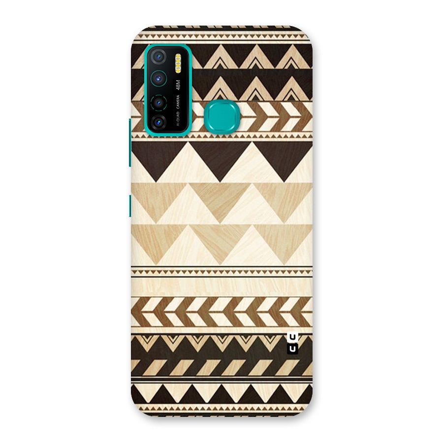 Wooden Printed Chevron Back Case for Infinix Hot 9 Pro