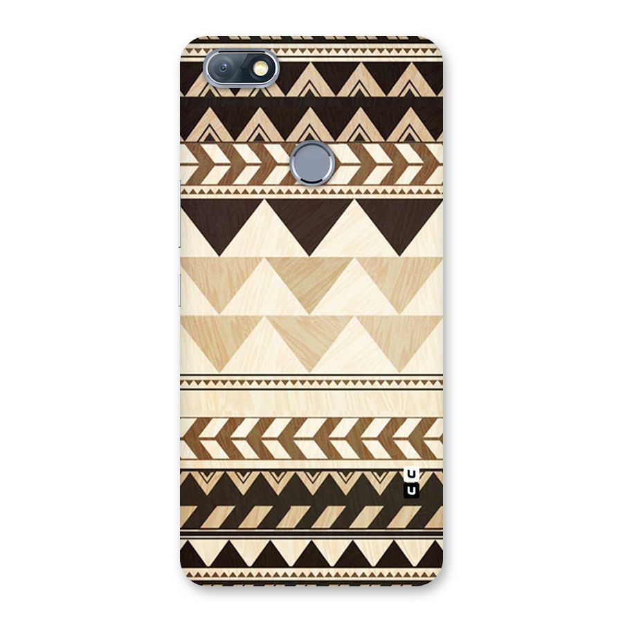 Wooden Printed Chevron Back Case for Infinix Note 5