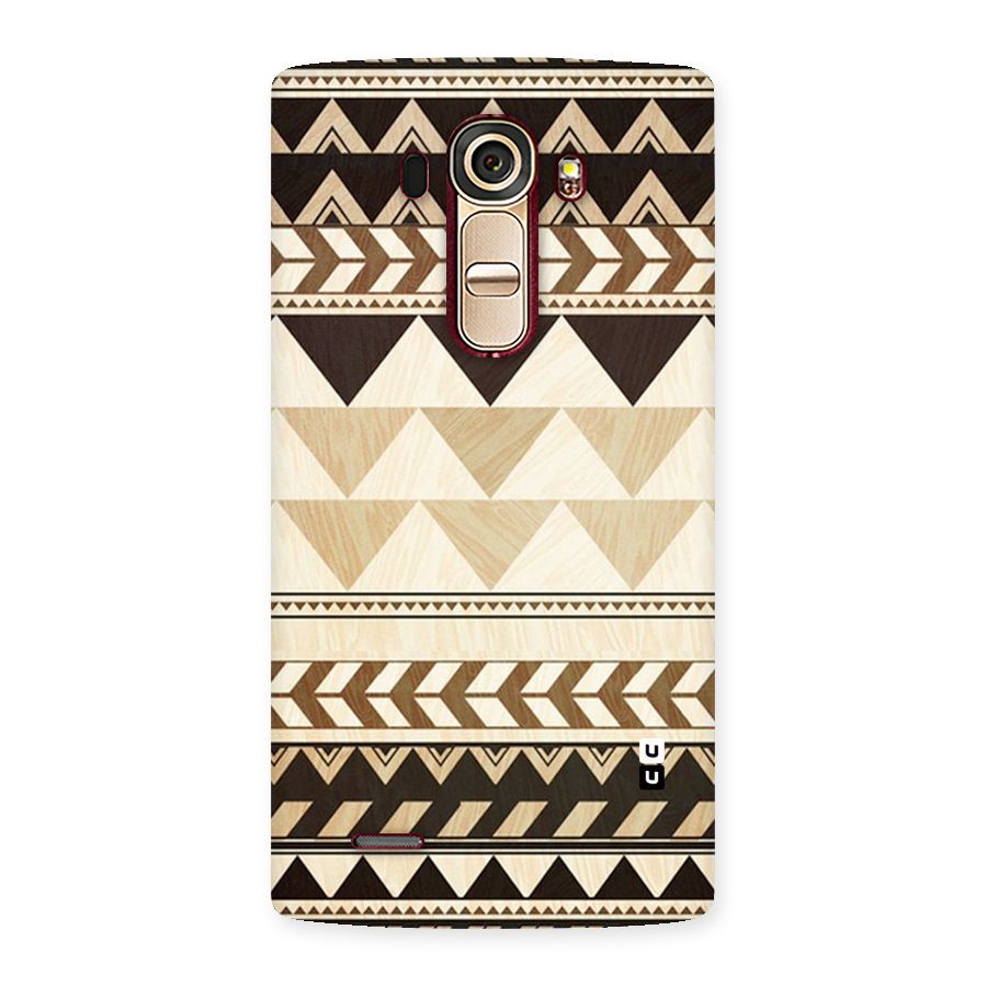 Wooden Printed Chevron Back Case for LG G4