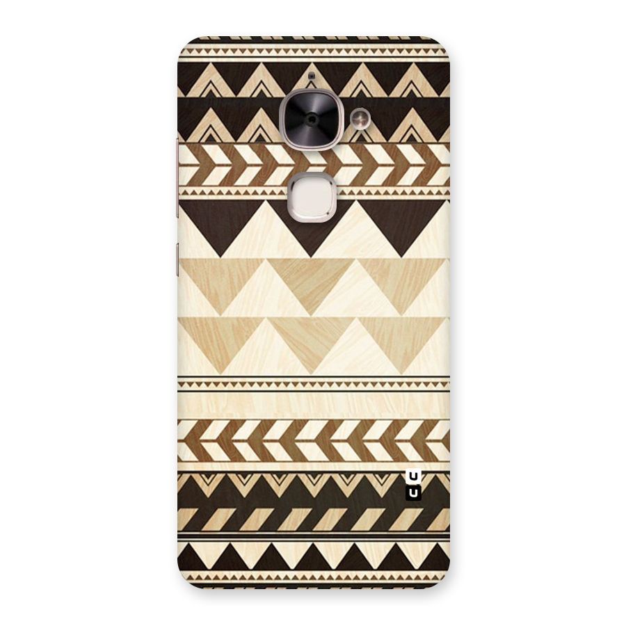 Wooden Printed Chevron Back Case for Le 2