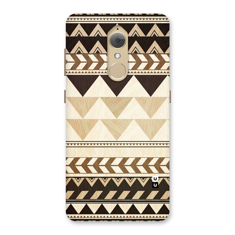 Wooden Printed Chevron Back Case for Lenovo K8