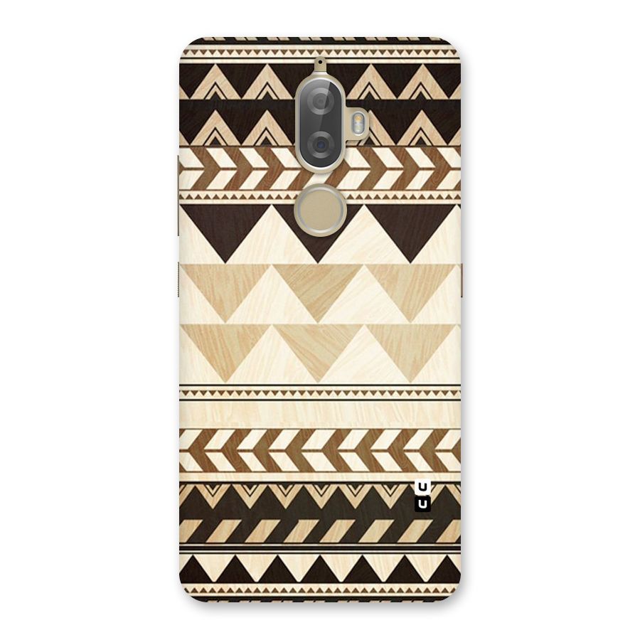 Wooden Printed Chevron Back Case for Lenovo K8 Plus