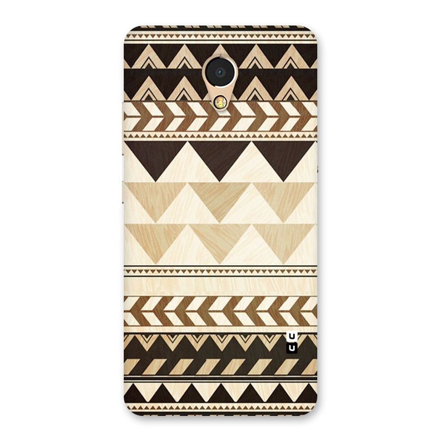 Wooden Printed Chevron Back Case for Lenovo P2