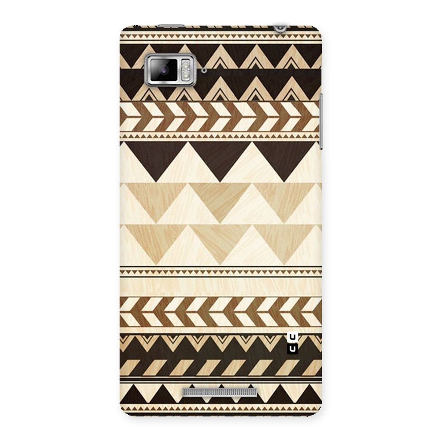 Wooden Printed Chevron Back Case for Lenovo Vibe Z K910