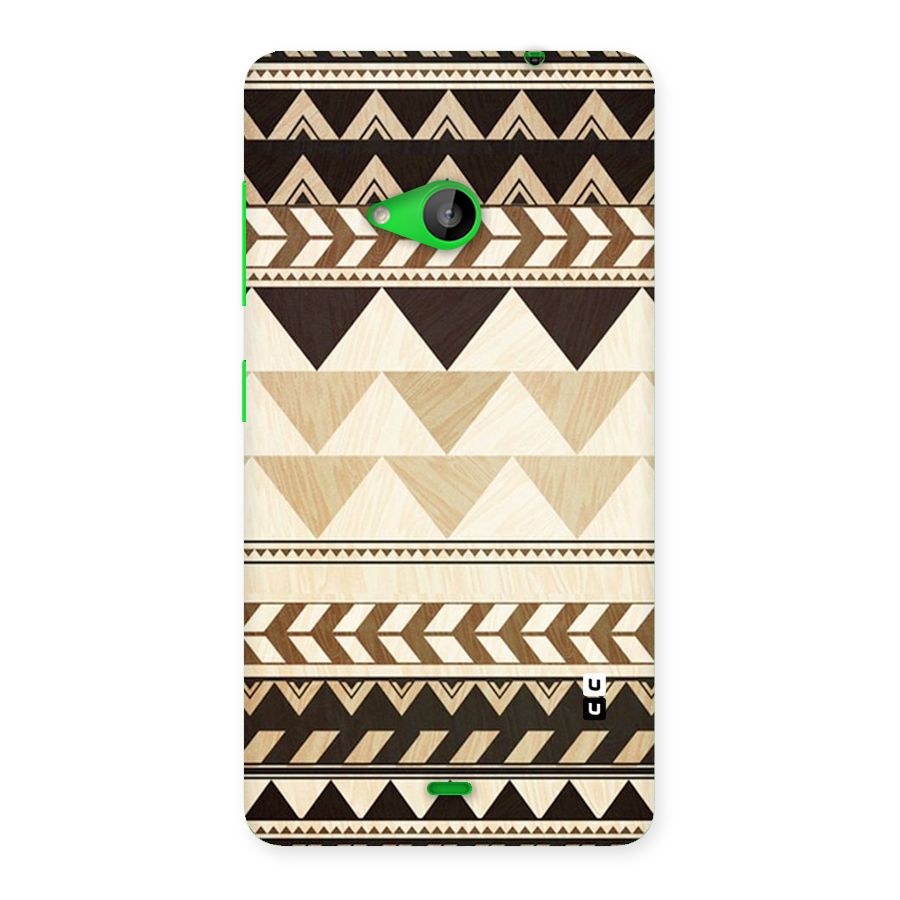 Wooden Printed Chevron Back Case for Lumia 535