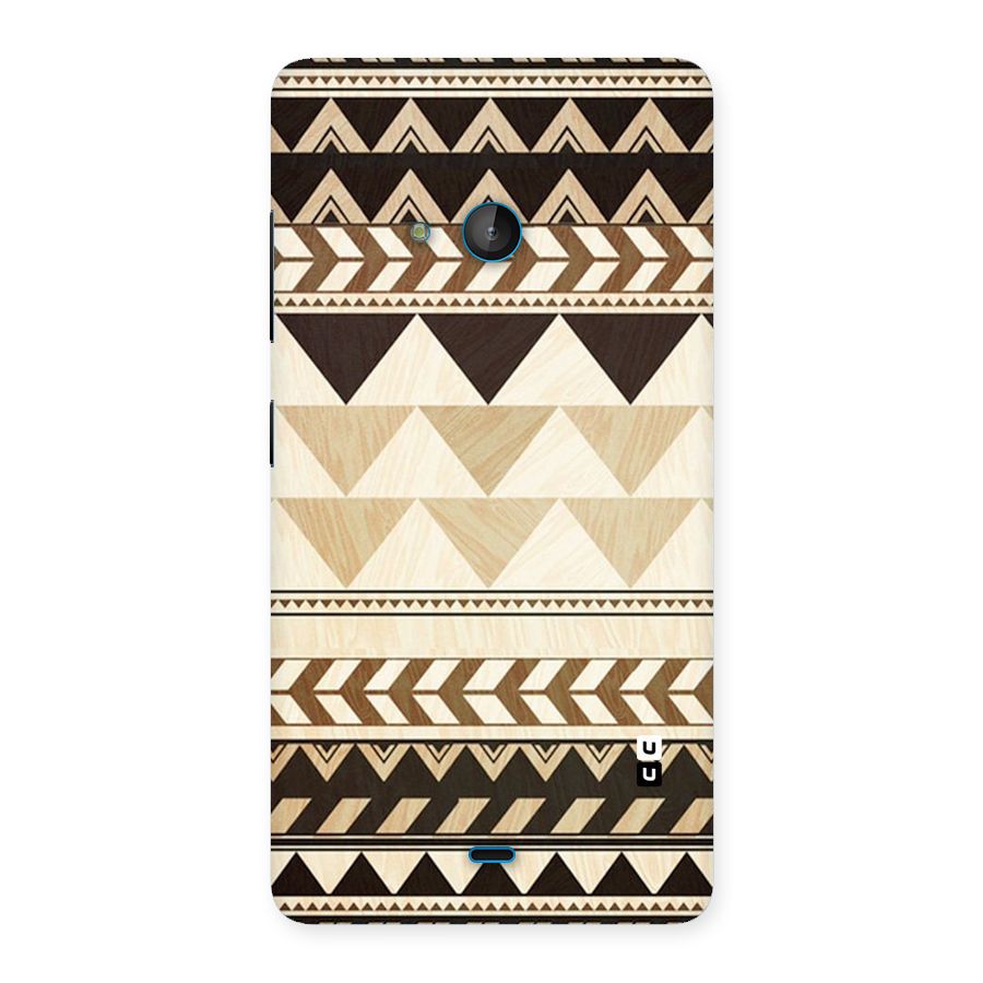 Wooden Printed Chevron Back Case for Lumia 540