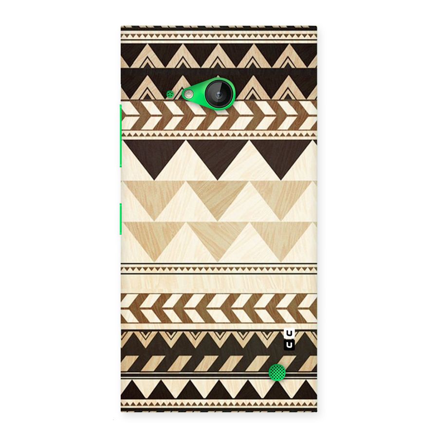 Wooden Printed Chevron Back Case for Lumia 730