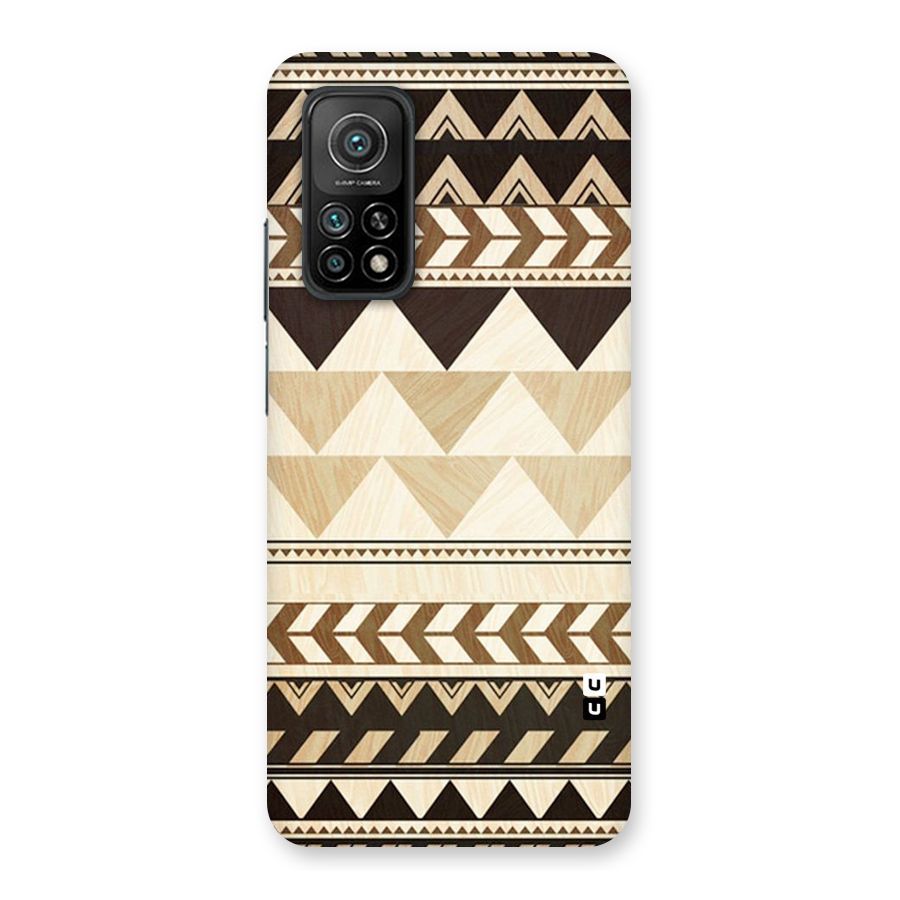 Wooden Printed Chevron Back Case for Mi 10T Pro 5G