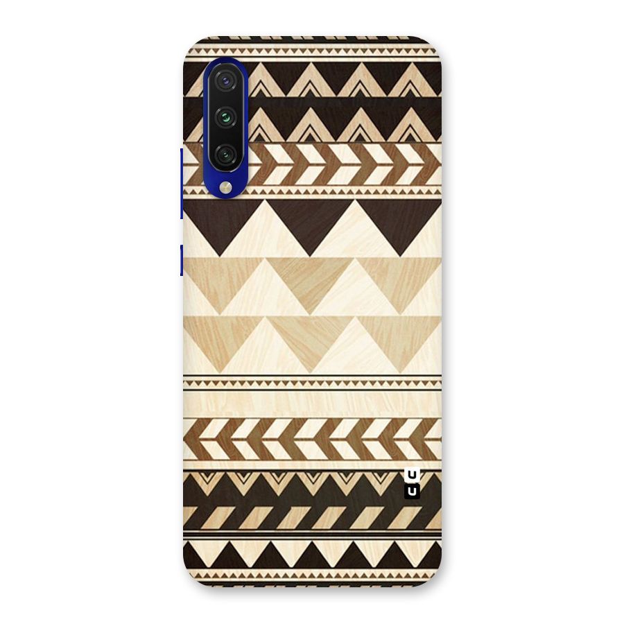 Wooden Printed Chevron Back Case for Mi A3