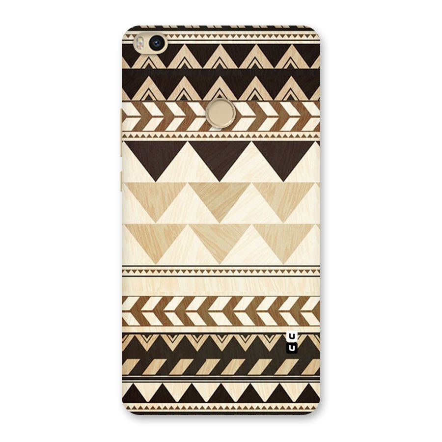 Wooden Printed Chevron Back Case for Mi Max 2
