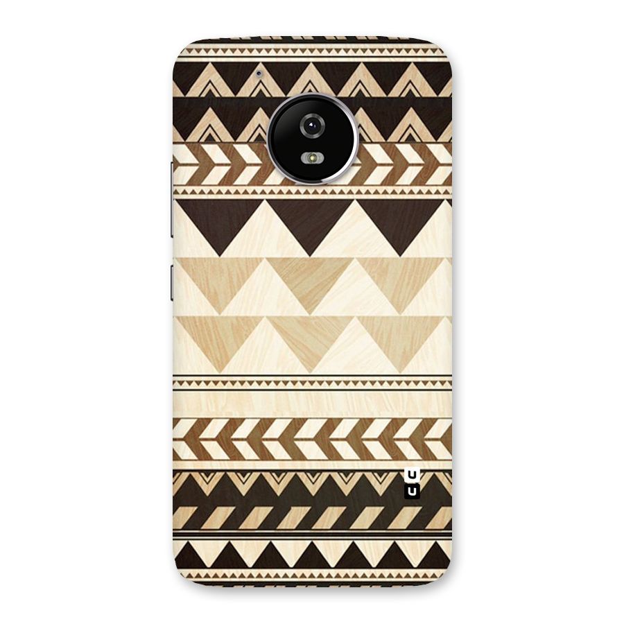 Wooden Printed Chevron Back Case for Moto G5