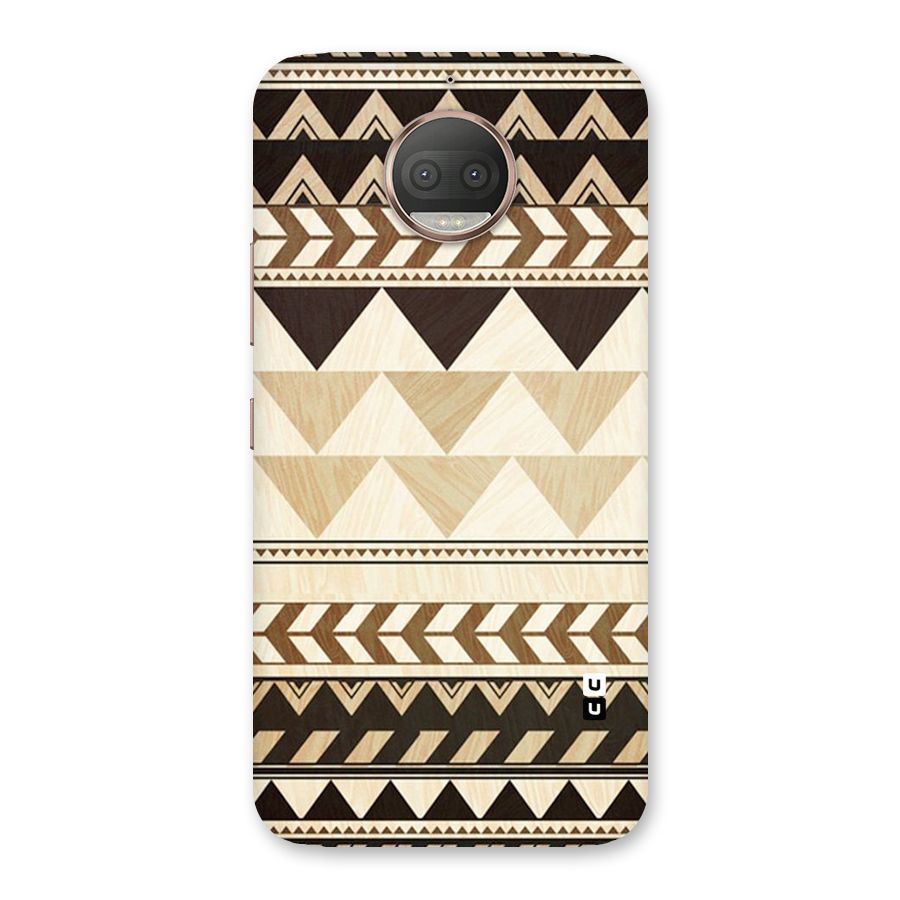 Wooden Printed Chevron Back Case for Moto G5s Plus