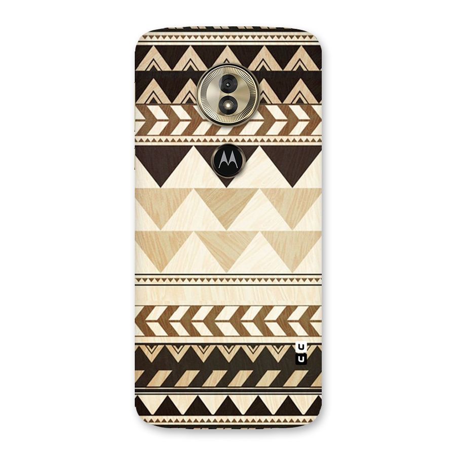 Wooden Printed Chevron Back Case for Moto G6 Play