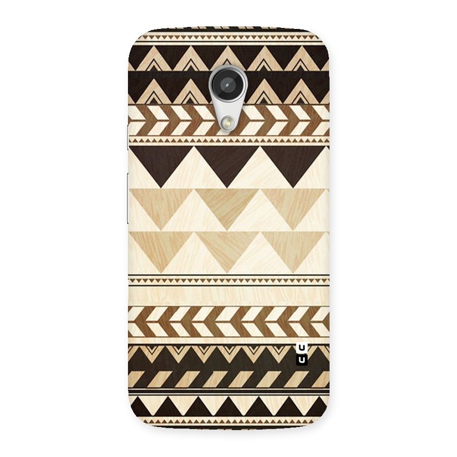 Wooden Printed Chevron Back Case for Moto G 2nd Gen