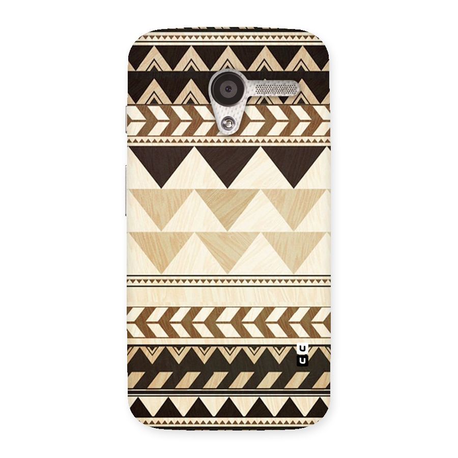 Wooden Printed Chevron Back Case for Moto X