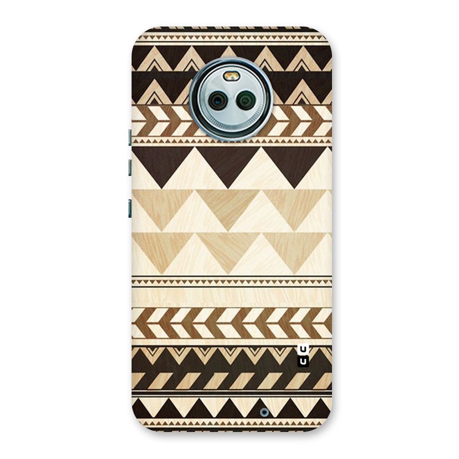 Wooden Printed Chevron Back Case for Moto X4