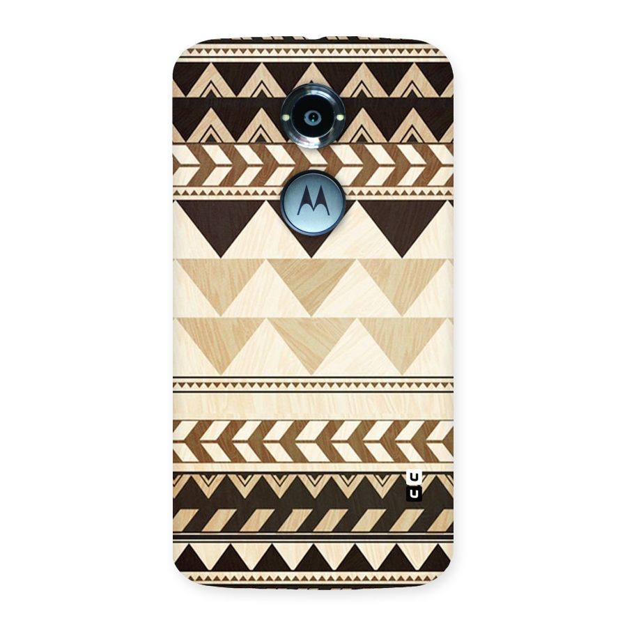 Wooden Printed Chevron Back Case for Moto X 2nd Gen