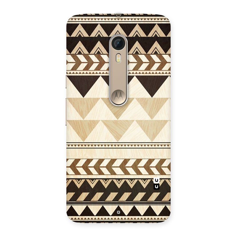 Wooden Printed Chevron Back Case for Motorola Moto X Style