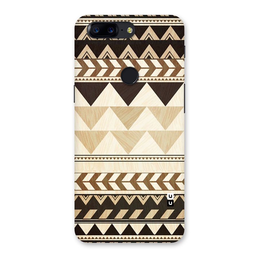 Wooden Printed Chevron Back Case for OnePlus 5T