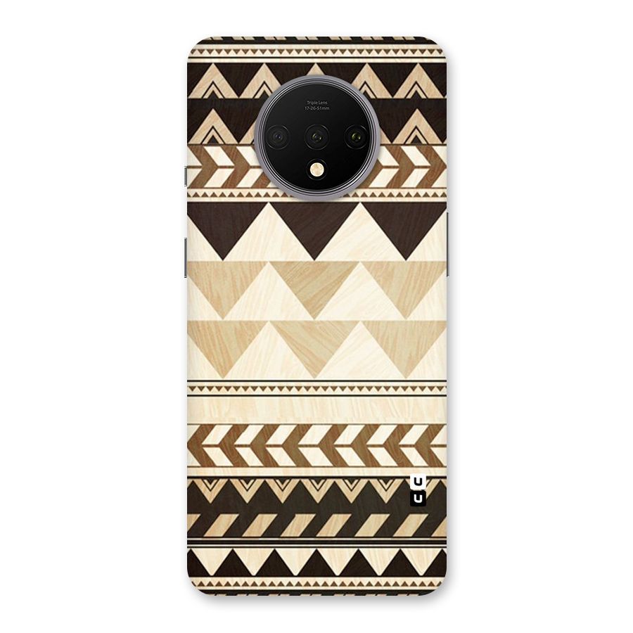 Wooden Printed Chevron Back Case for OnePlus 7T
