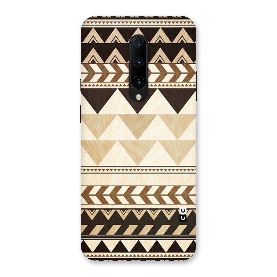 Wooden Printed Chevron Back Case for OnePlus 7 Pro