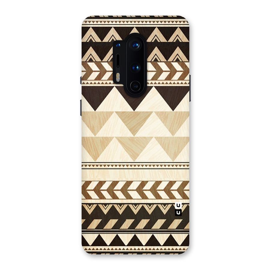 Wooden Printed Chevron Back Case for OnePlus 8 Pro