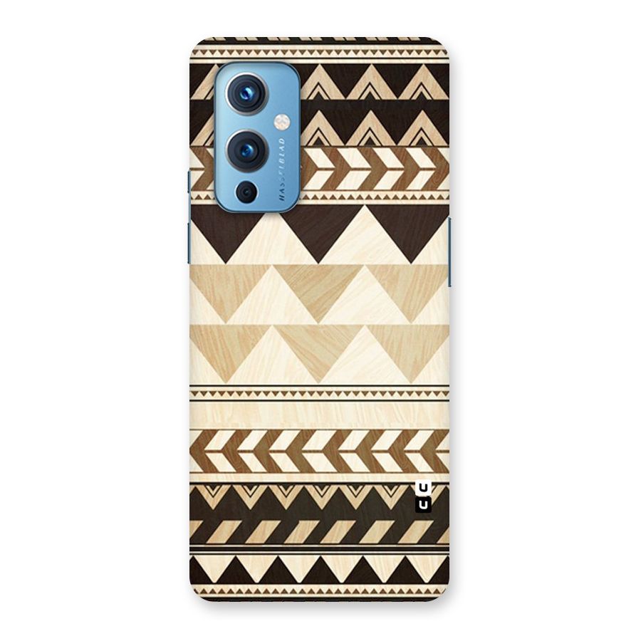 Wooden Printed Chevron Back Case for OnePlus 9