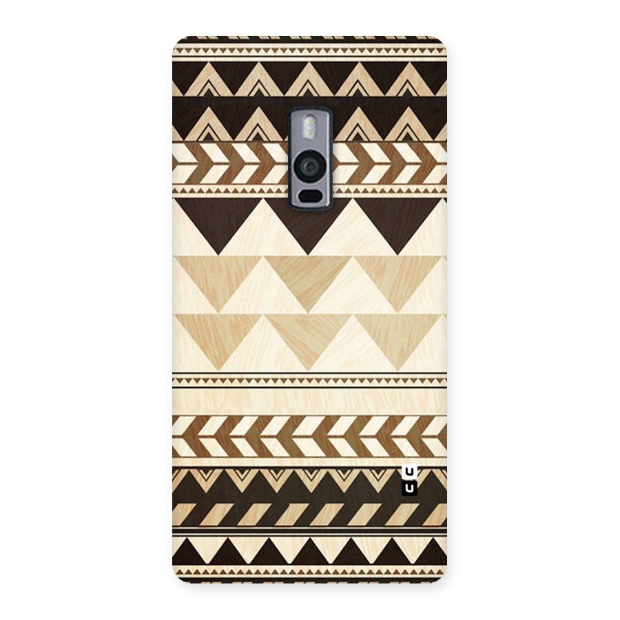 Wooden Printed Chevron Back Case for OnePlus Two