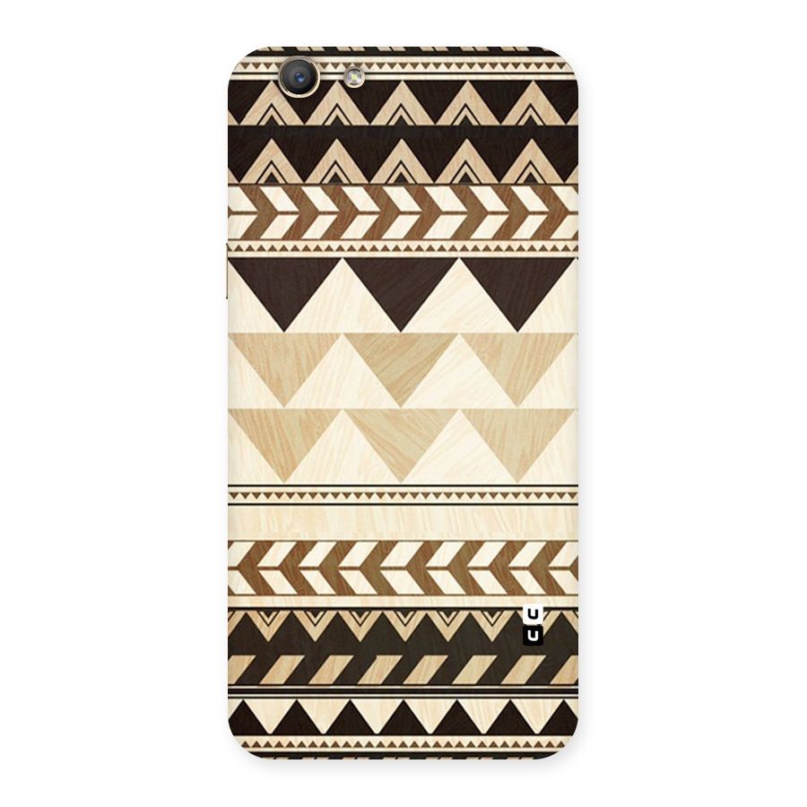 Wooden Printed Chevron Back Case for Oppo F1s