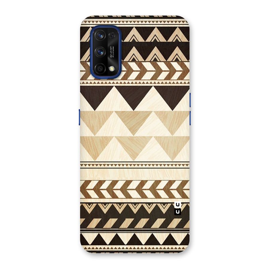 Wooden Printed Chevron Back Case for Realme 7 Pro