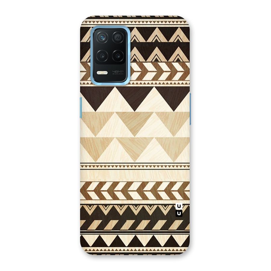 Wooden Printed Chevron Back Case for Realme 8 5G