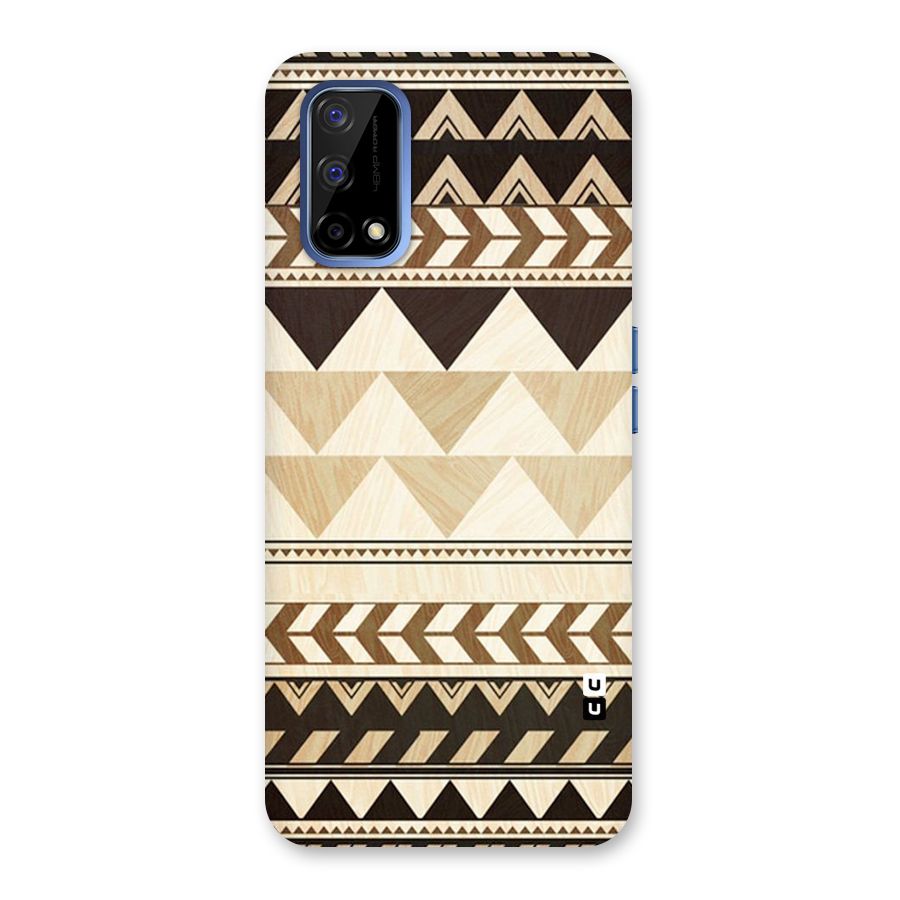 Wooden Printed Chevron Back Case for Realme Narzo 30 Pro