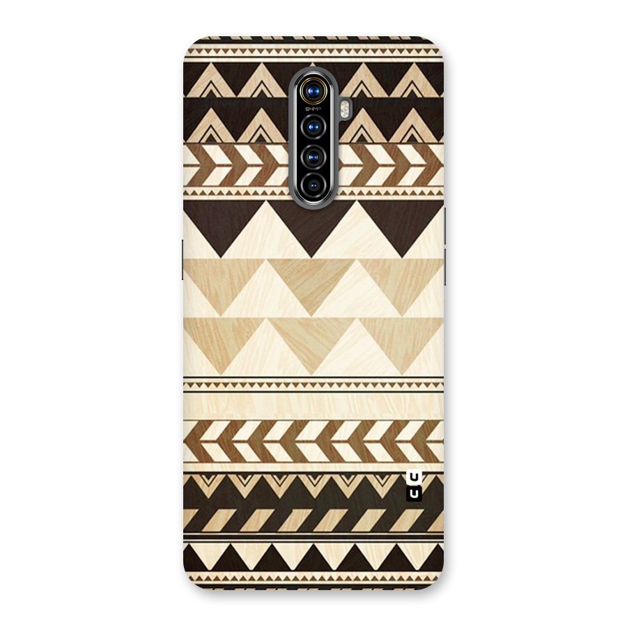 Wooden Printed Chevron Back Case for Realme X2 Pro