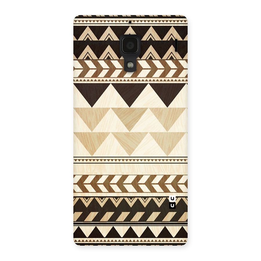 Wooden Printed Chevron Back Case for Redmi 1S