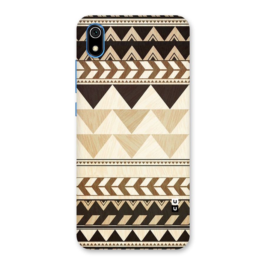 Wooden Printed Chevron Back Case for Redmi 7A