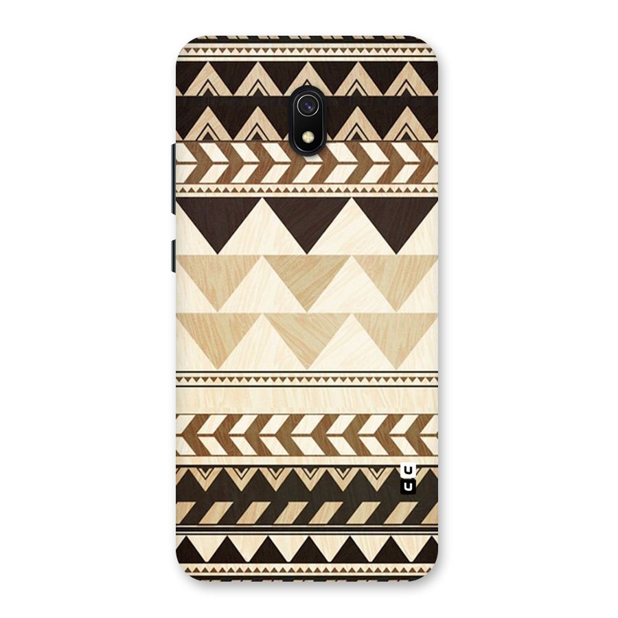 Wooden Printed Chevron Back Case for Redmi 8A