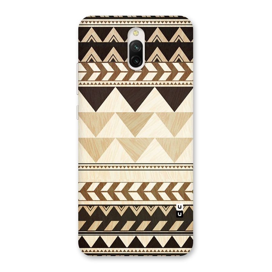 Wooden Printed Chevron Back Case for Redmi 8A Dual