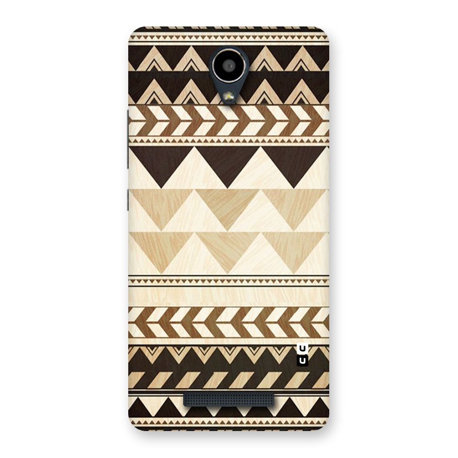 Wooden Printed Chevron Back Case for Redmi Note 2