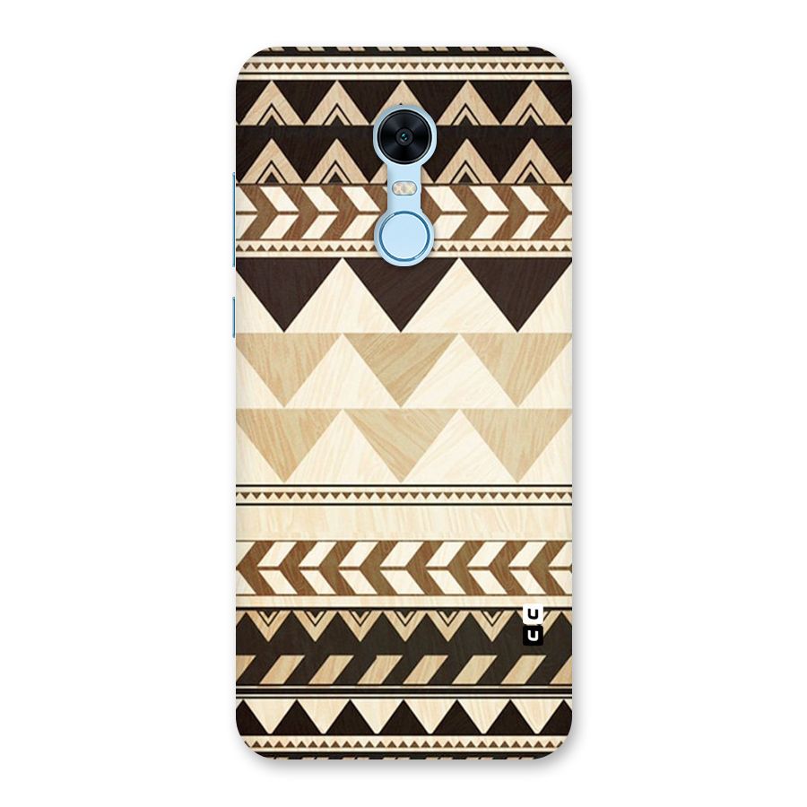 Wooden Printed Chevron Back Case for Redmi Note 5
