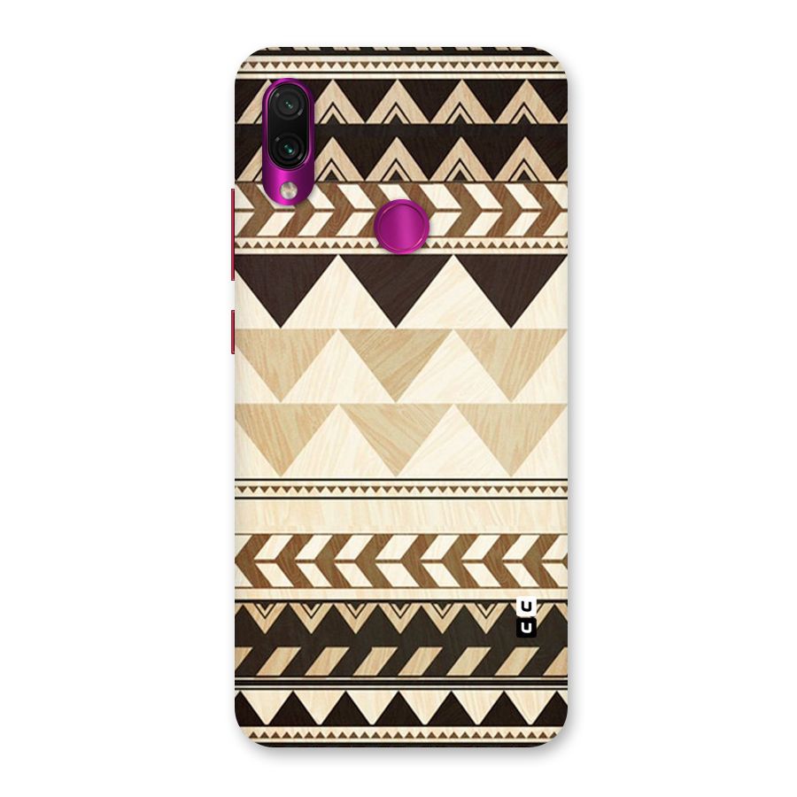 Wooden Printed Chevron Back Case for Redmi Note 7 Pro