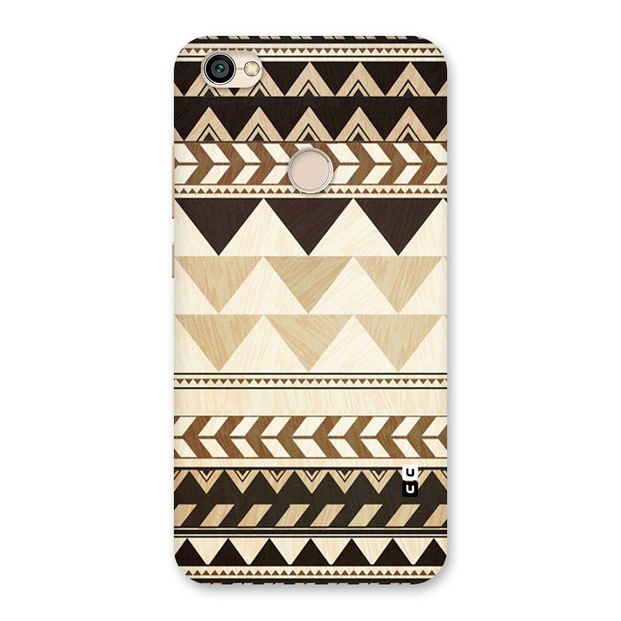 Wooden Printed Chevron Back Case for Redmi Y1 2017
