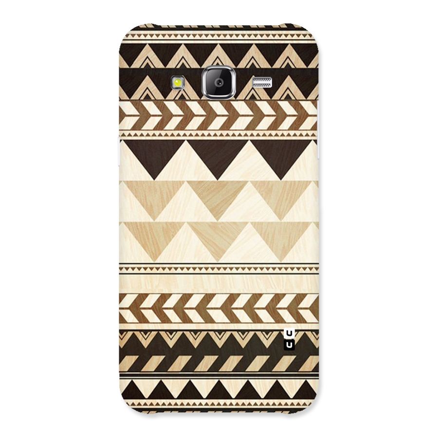 Wooden Printed Chevron Back Case for Samsung Galaxy J5