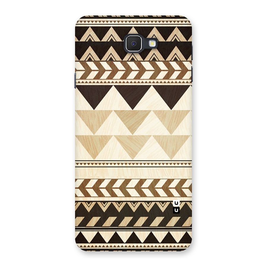 Wooden Printed Chevron Back Case for Samsung Galaxy J7 Prime